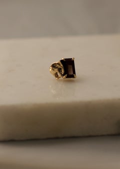 Eighteen Karat Rose Gold Contemporary Elephant Smoky Quartz Pendant Necklace