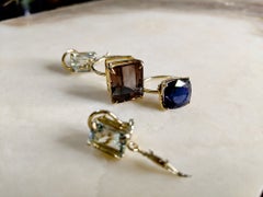 Eighteen Karat Yellow Gold Ring with Smoky Quartz