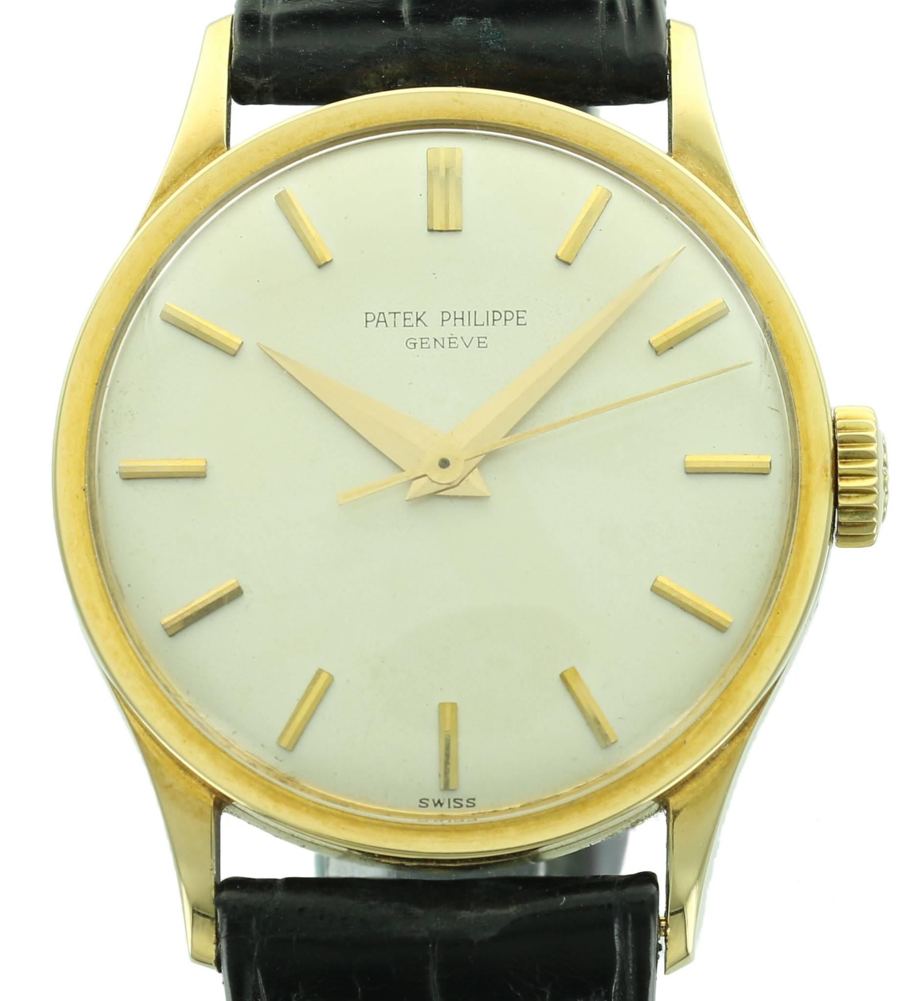The Patek Philippe reference 570 is one of the most classic and elegant models. It is among the larger of the vintage Calatrava models, which makes it highly collectable as many of the vintage Calatrava models were quite small. This particular 570