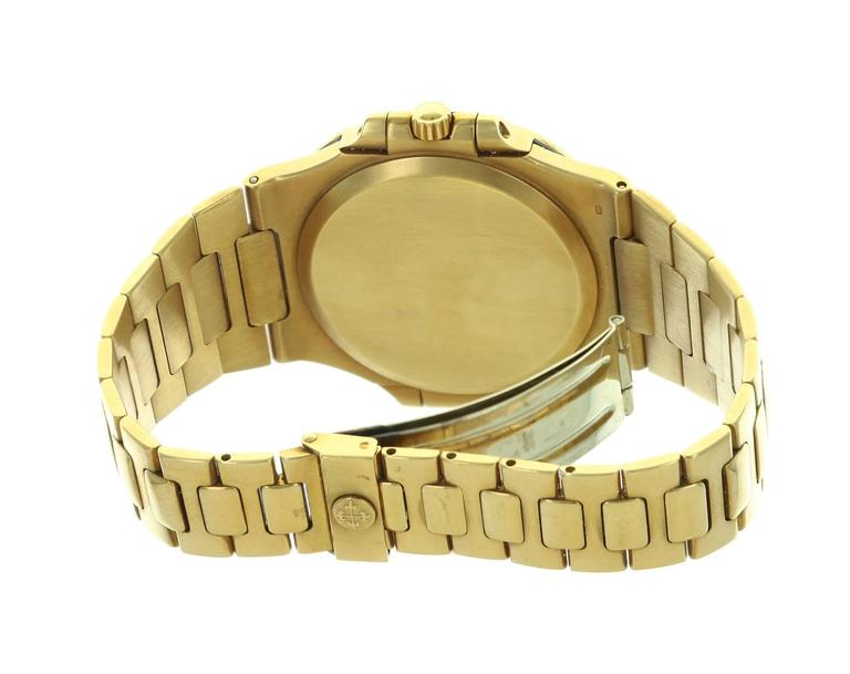 Patek Philippe Yellow Gold Nautilus Wristwatch Ref 3700 at 1stDibs