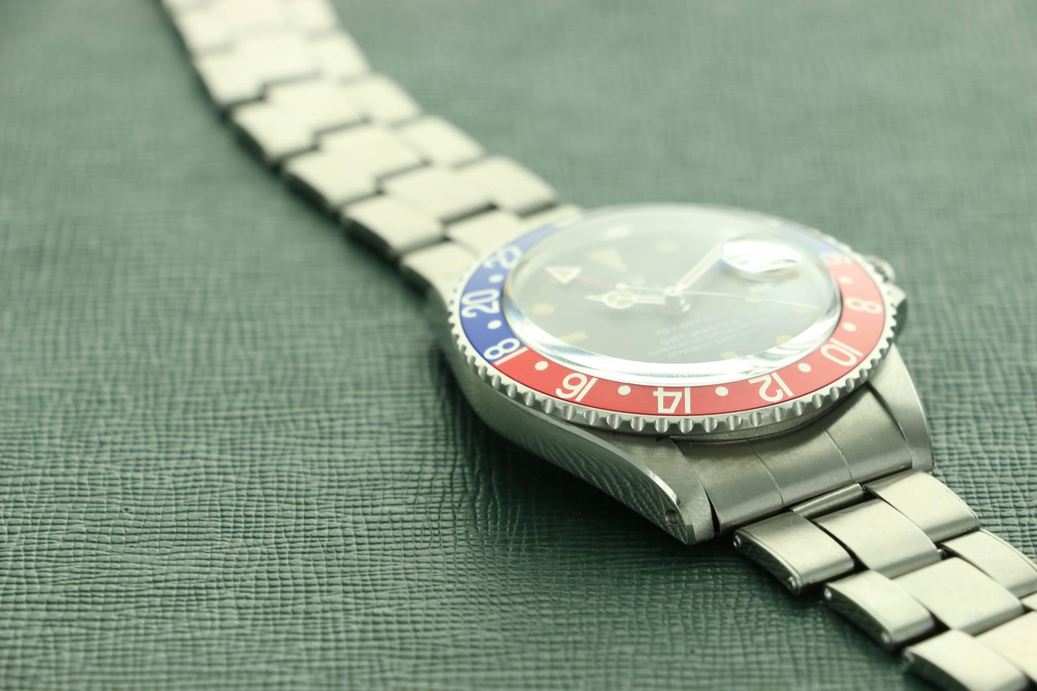 Men's Rolex Tiffany & Co. Stainless Steel GMT-Master Wristwatch Ref 1675