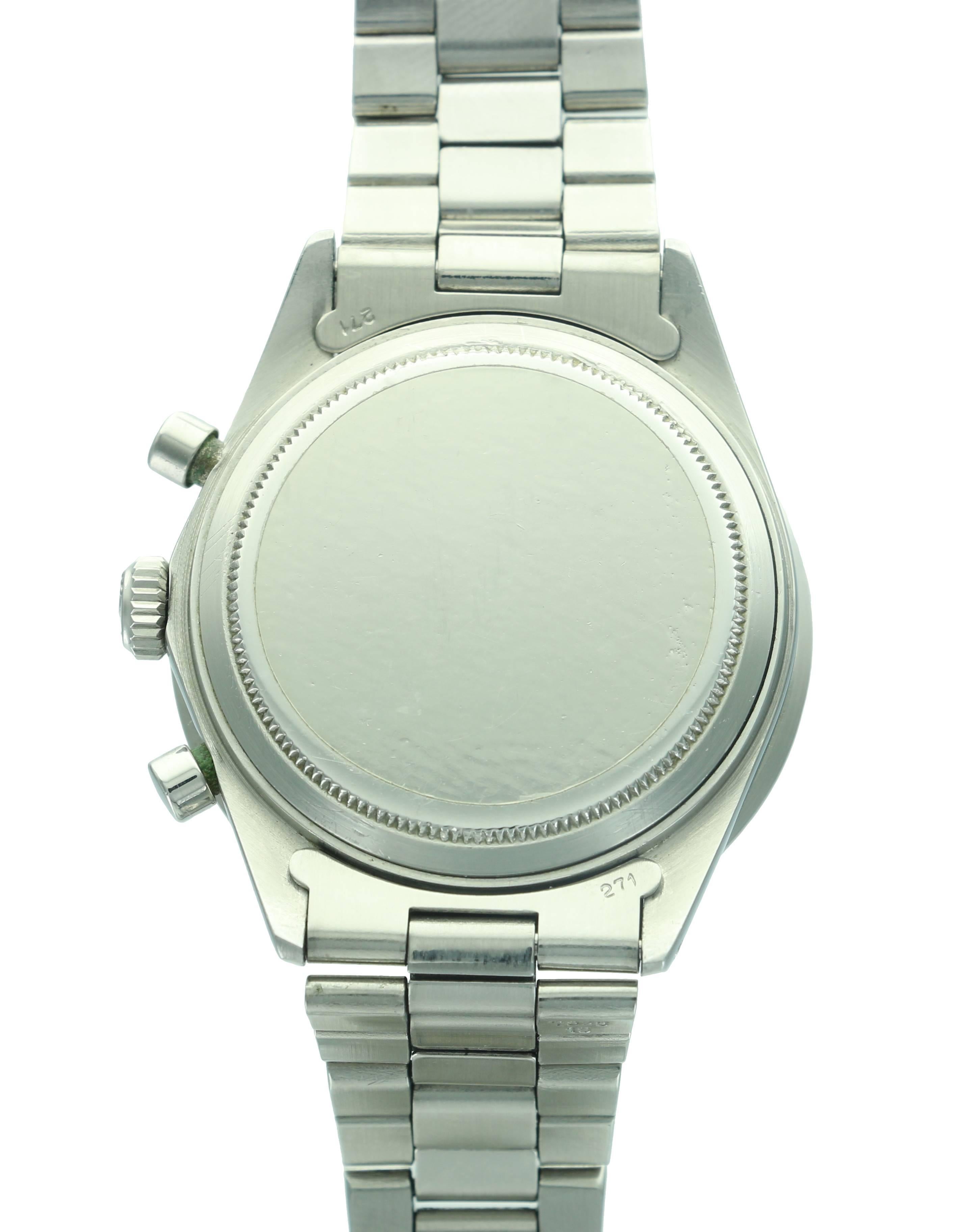  Montre-bracelet Rolex Daytona en acier inoxydable Paul Newman Réf. 6241 Pour hommes 