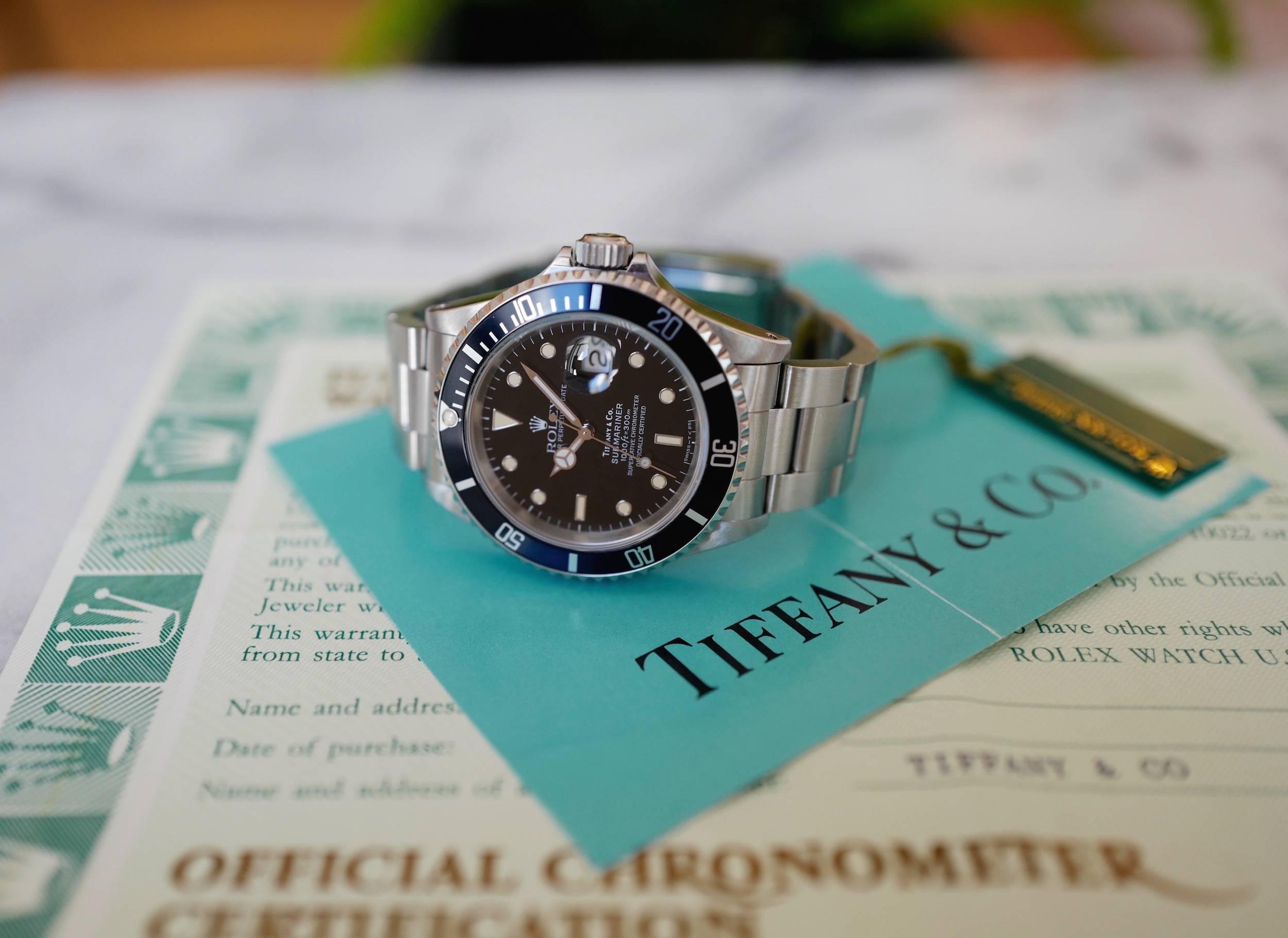 rolex tiffany and co submariner