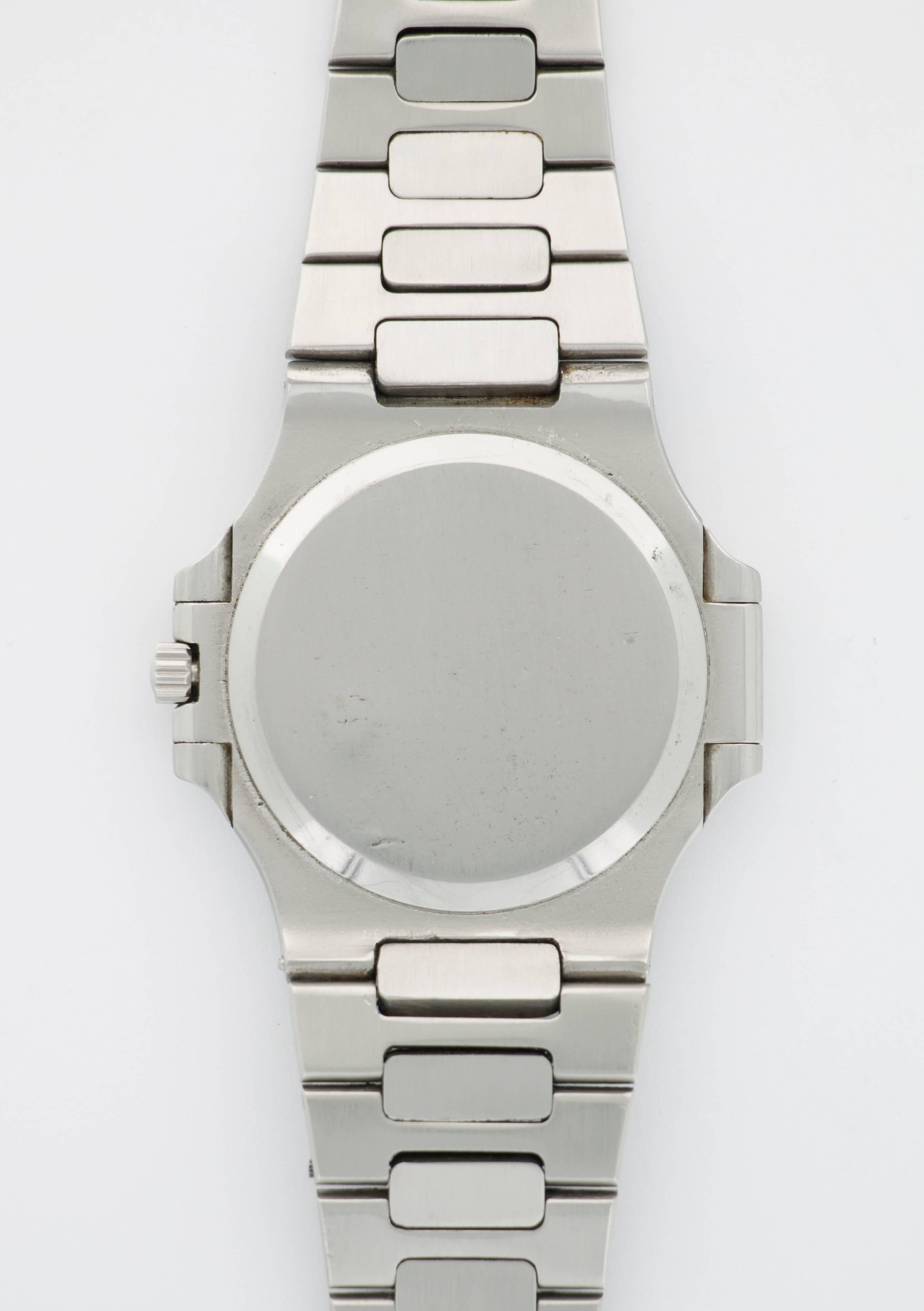 Men's Patek Philippe Stainless Steel Nautilus Wristwatch Ref 3700