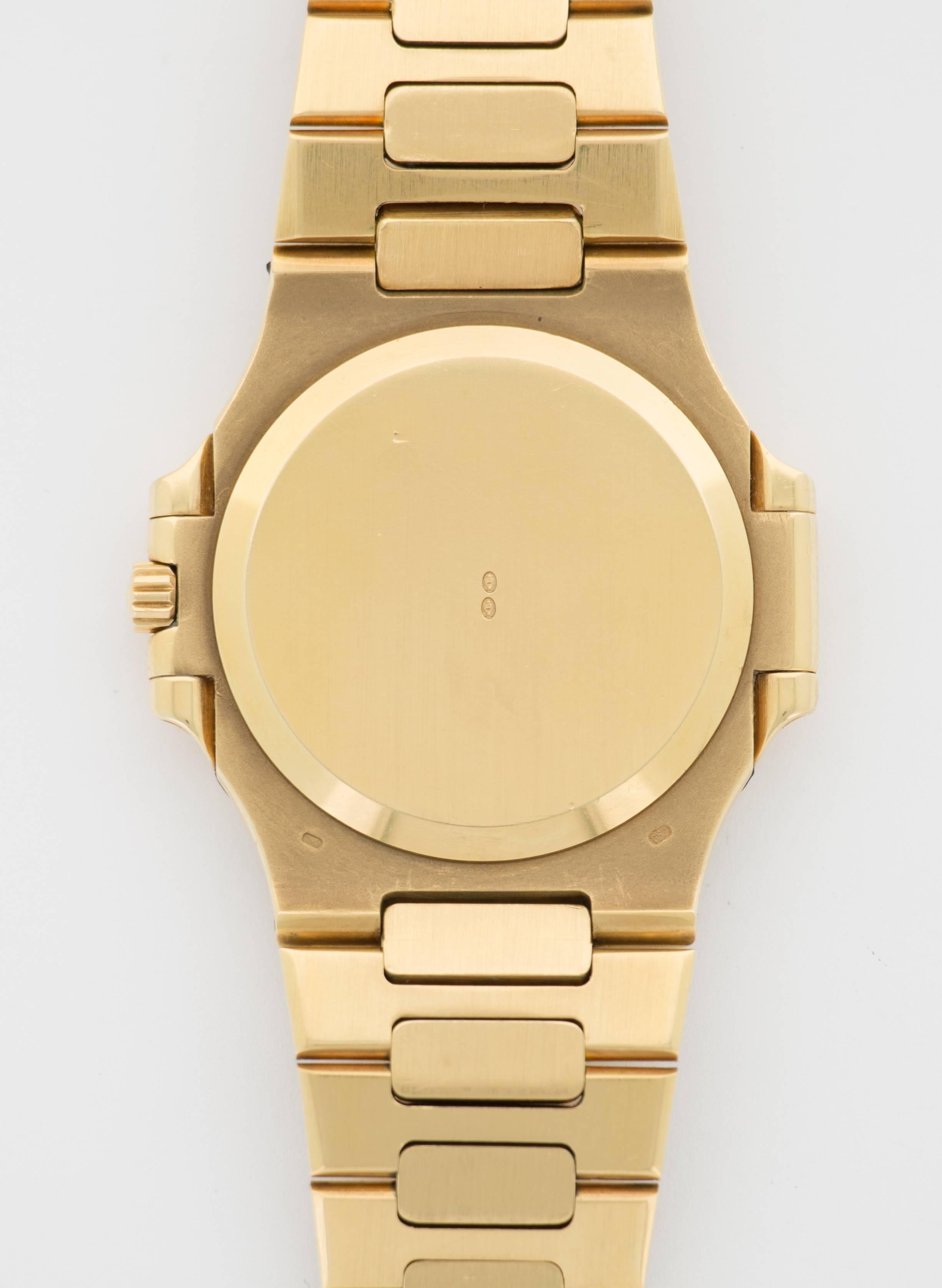 Patek Philippe Yellow Gold Nautilus Automatic Wristwatch, Ref 3700/3J 1