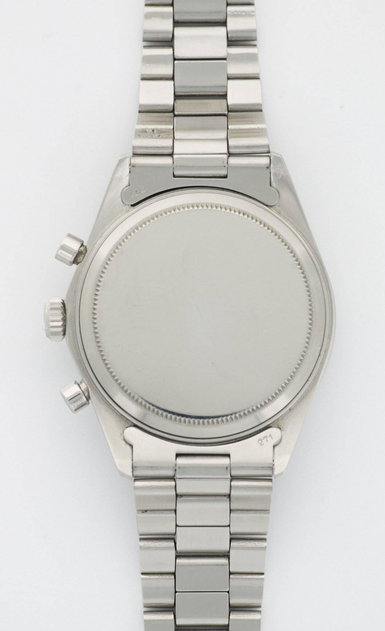 Rolex stainless steel Daytona wristwatch Ref 6262, 1970  1