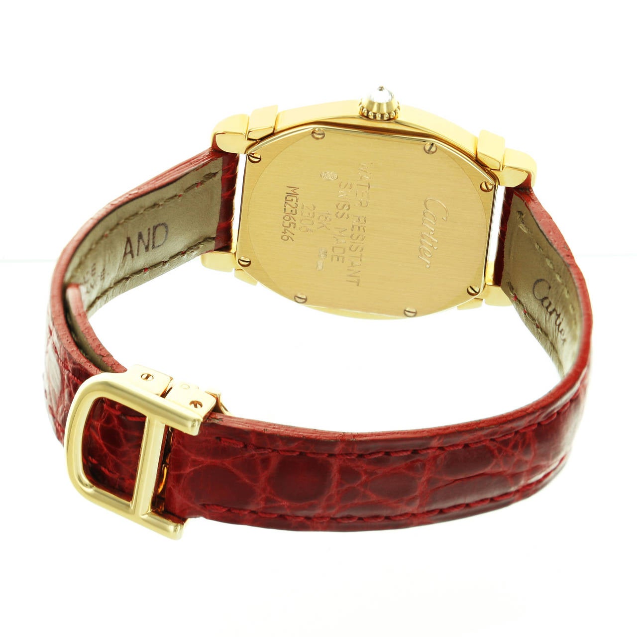 Women's Cartier Yellow Gold Tortue Chinoise Wristwatch Ref 2306