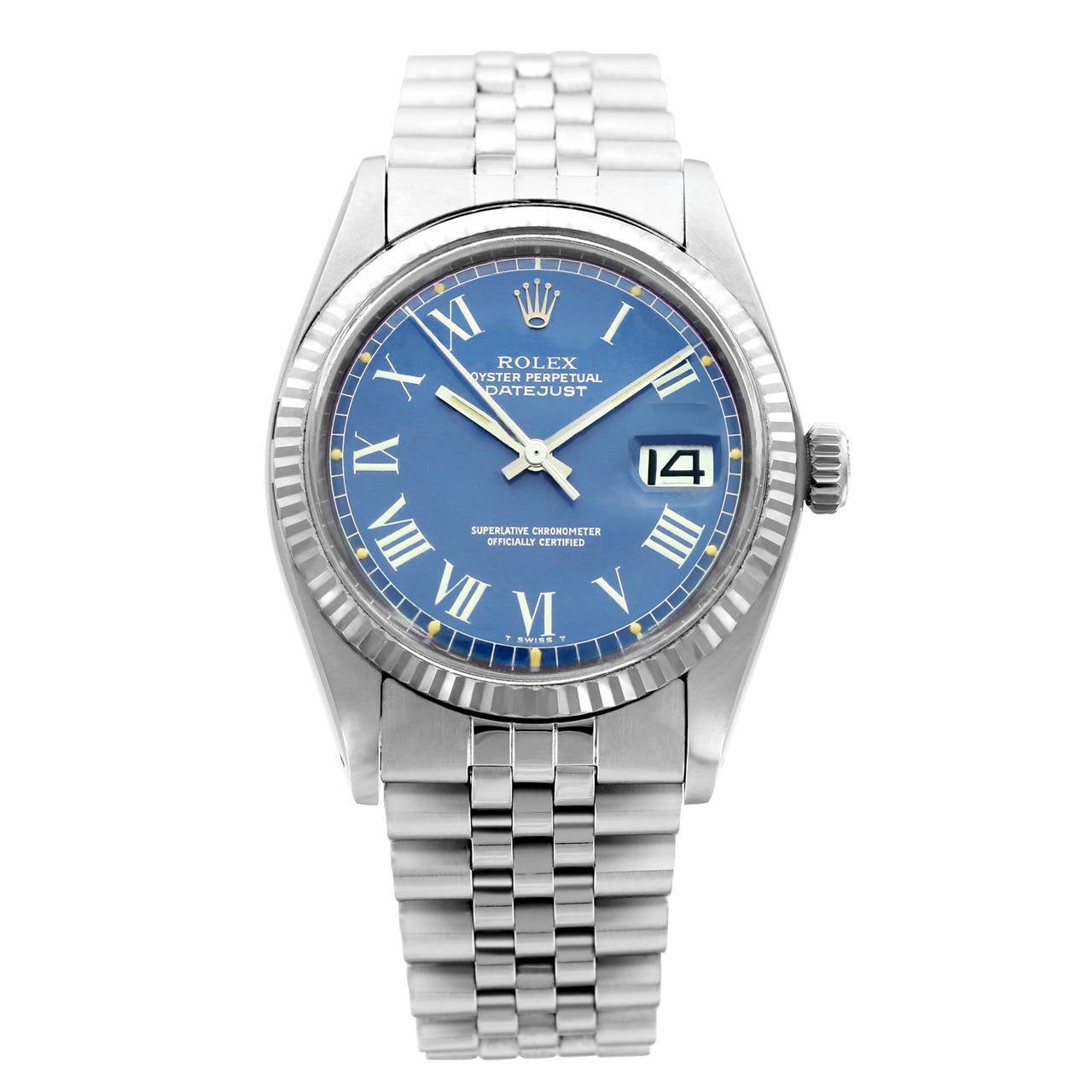 Rolex Stainless Steel Datejust Chronometer Wristwatch
