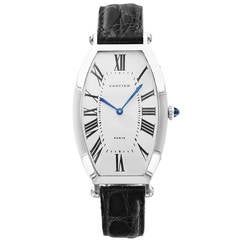 Cartier Platinum Tonneau Wristwatch Ref 2435