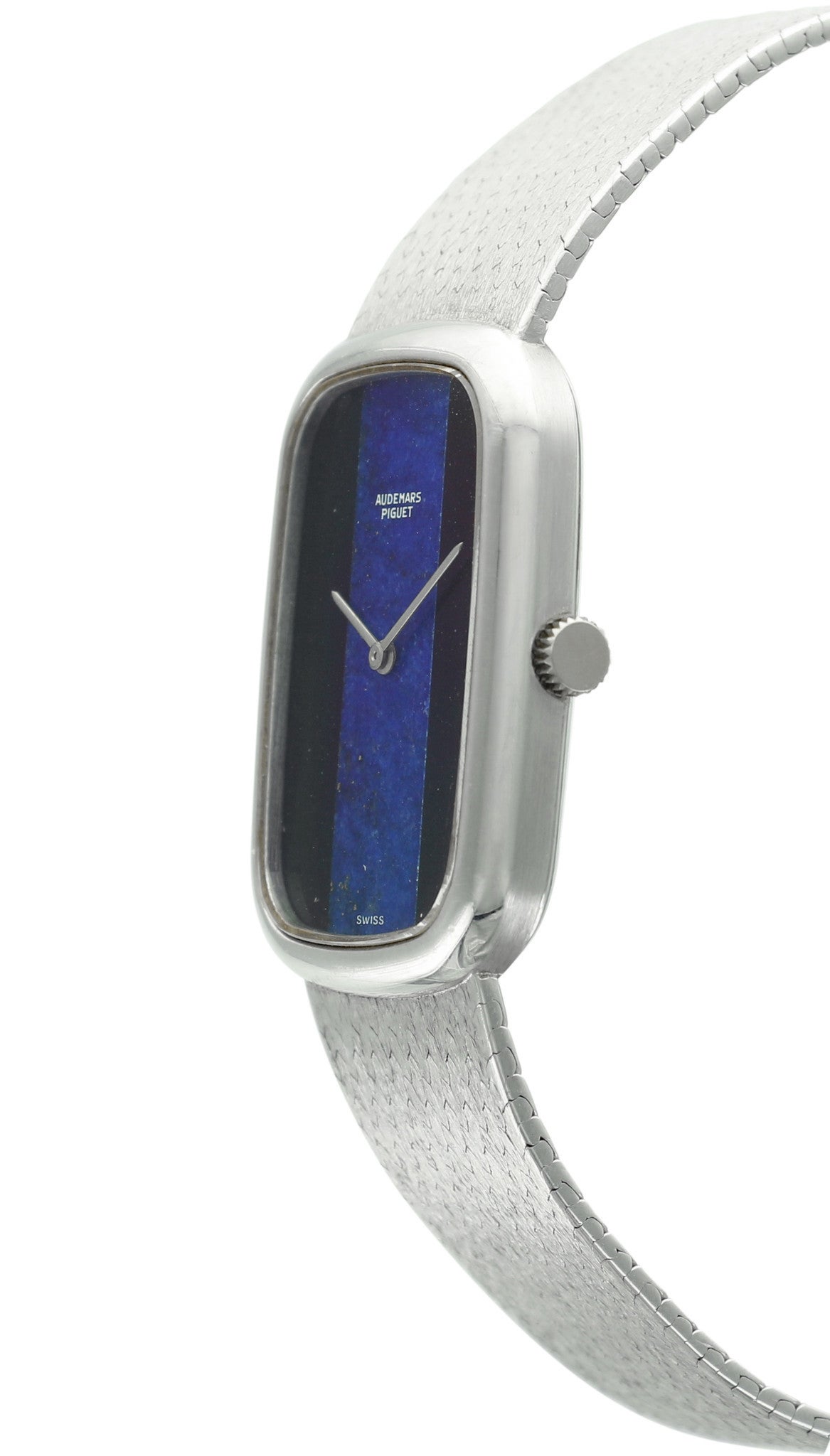 Audemars Piguet ladies watch with Lapis Lazuli and Onyx In Excellent Condition In Beverly Hills, CA