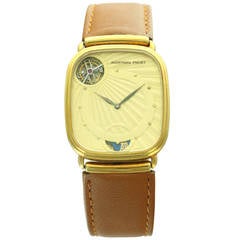 Vintage Audemars Piguet Yellow Gold Tourbillon Automatic Wristwatch