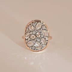 Joke Quick 3,91 ct – Statement-Ring mit Diamanten im Rosenschliff und Brillantschliff im Pavé-Stil