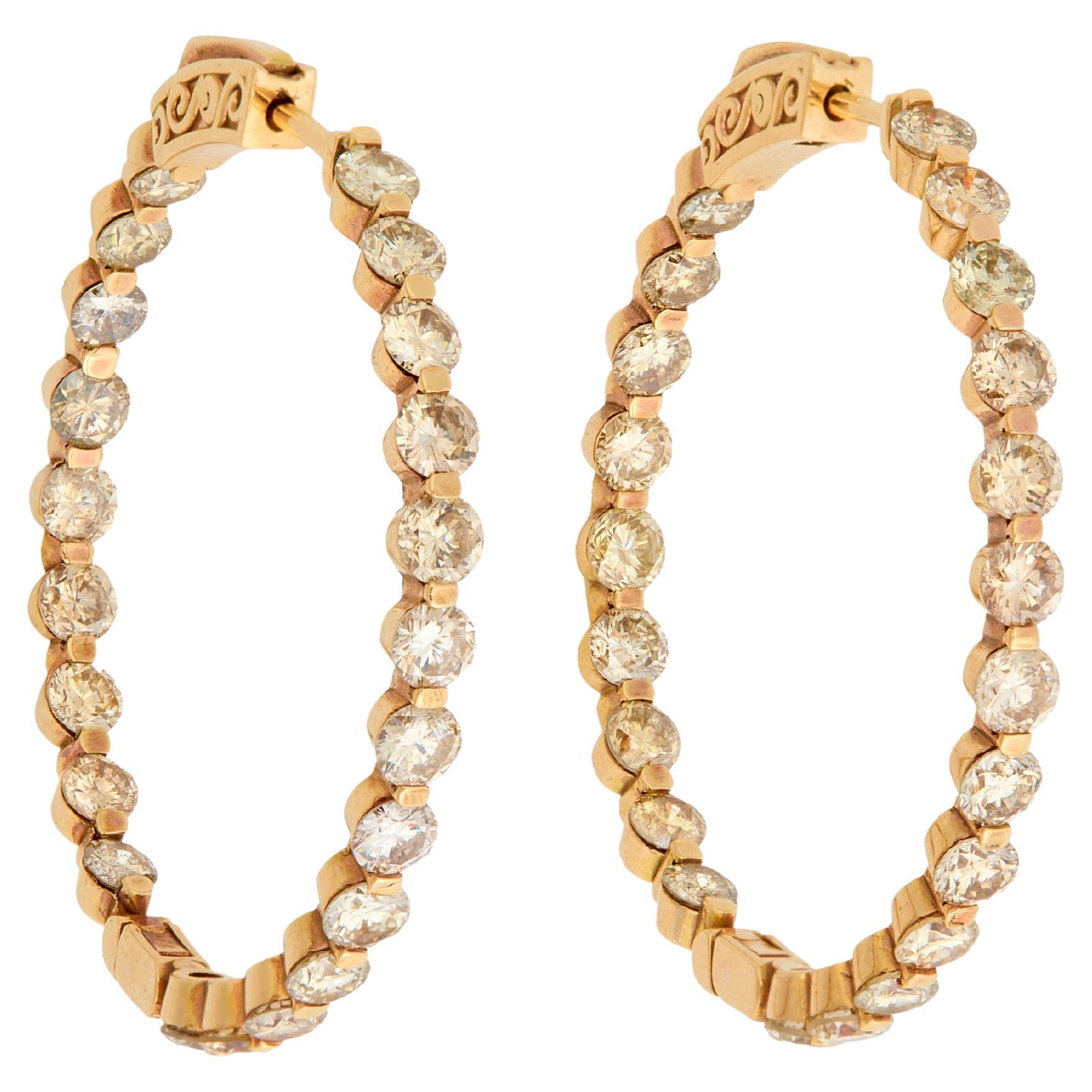 Cerchi in oro rosa e diamanti