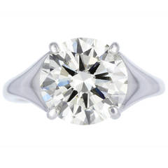 3.34 Carat Diamond Solitaire Engagement Ring