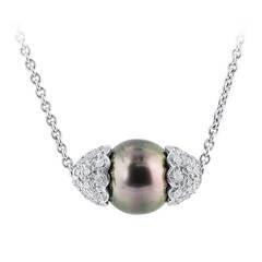 Tahitian Pearl Diamond Necklace