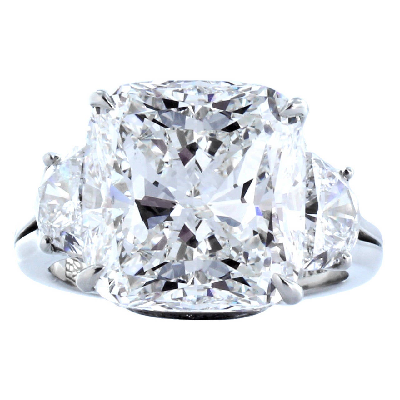 Harry Winston 8.80 Carat GIA Cert Diamond Platinum Ring For Sale