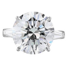 10.00 Carat GIA Cert Diamond Platinum Engagement Ring