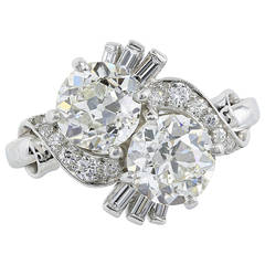 Raymond Yard Crossover Diamond Ring 2.60 Carat