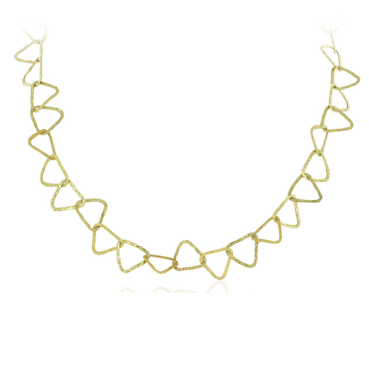 Penko Textured Gold Link Necklace