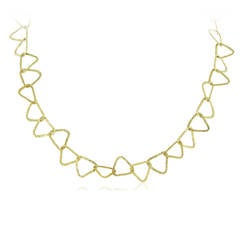 Penko Textured Gold Link Necklace