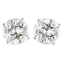 10.08 Carat GIA Cert Diamond Gold Stud Earrings