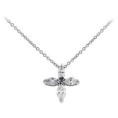 Fancy Shape Diamond Gold Pendant 4