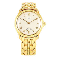 Chaumet Lady's Yellow Gold Wristwatch with Power Reserve and Bracelet