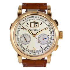 A. Lange & Sohne Rose Gold Datograph Flyback Date Chronograph Wristwatch