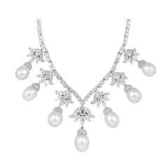 South Sea Pearl & Diamond Necklace