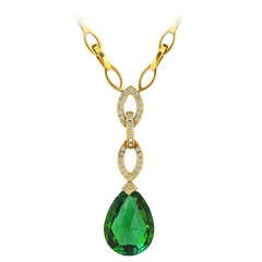 Mimi So Tourmaline Diamond Gold Necklace