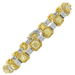 5.14 Carat Diamond Gold Link Bracelet