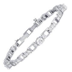 Diamond Platinum link Bracelet