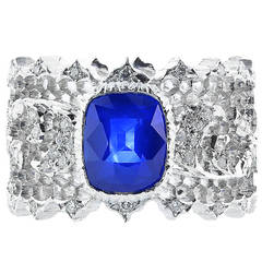 Buccellati Sapphire and Diamond Ring