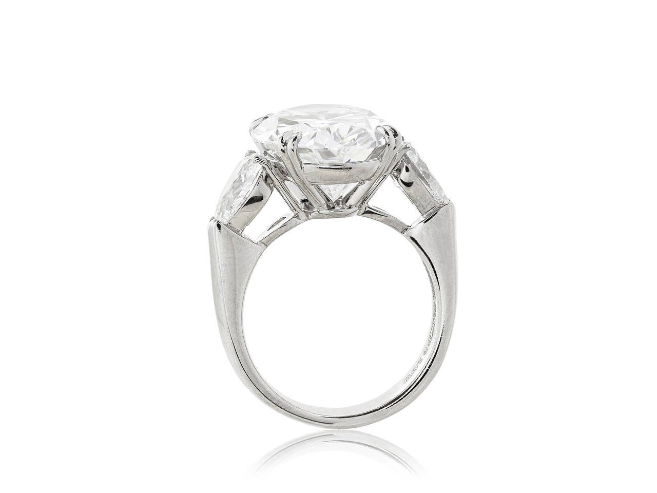 Contemporary Rare 10.02 Carat Flawless GIA Cert Oval Diamond Platinum Engagement Ring