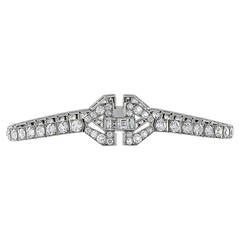 Art Deco 7.83 Carat Diamond Bracelet
