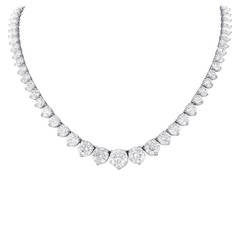 44.60 Carat Diamond Riviere Necklace 1
