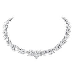 48.95 Carat Fancy Shape Diamond Platinum Necklace 2