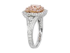 1.00 Carat GIA Certified Natural Pink Diamond Gold Ring