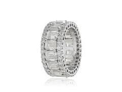 10.18 Carats Diamond Platinum Eternity Band Ring