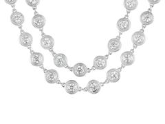 5.97 Carats Diamonds Gold Necklace