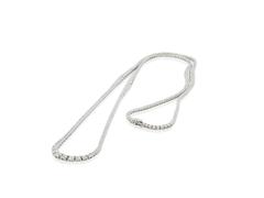 20.87 Carat Diamond Gold Riviere Necklace