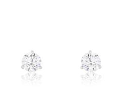 2.43 Carats GIA Cert Diamonds Gold Earrings