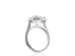 5.02 Carat J/SI1 GIA Certified Round Diamond Platinum Ring