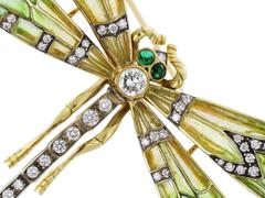 Plique-a-Jour Dragonfly Pin