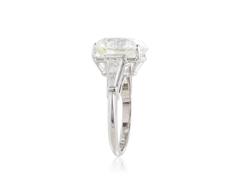 GIA Certified 8.04 Carat J/VS2 Triple X Diamond White Gold Engagement Ring