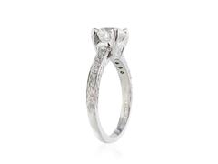 1.21 Carat GIA Certified Round Triple Excellent Diamond Gold Solitaire Ring