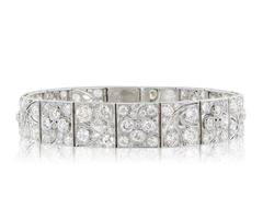 Art Deco Diamond Platinum Bracelet