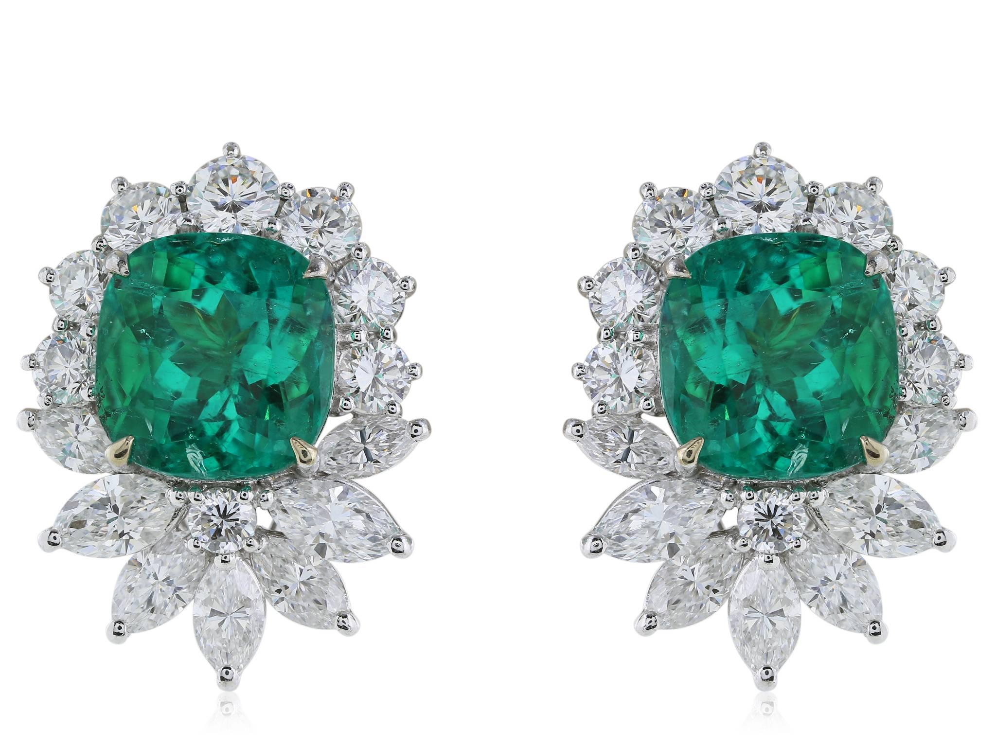 Shreve, Crump & Low GIA Certified Colombian Emerald and Diamond Suite 1
