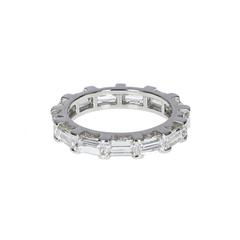 Cartier Baguette Cut Diamond Platinum Eternity Ring