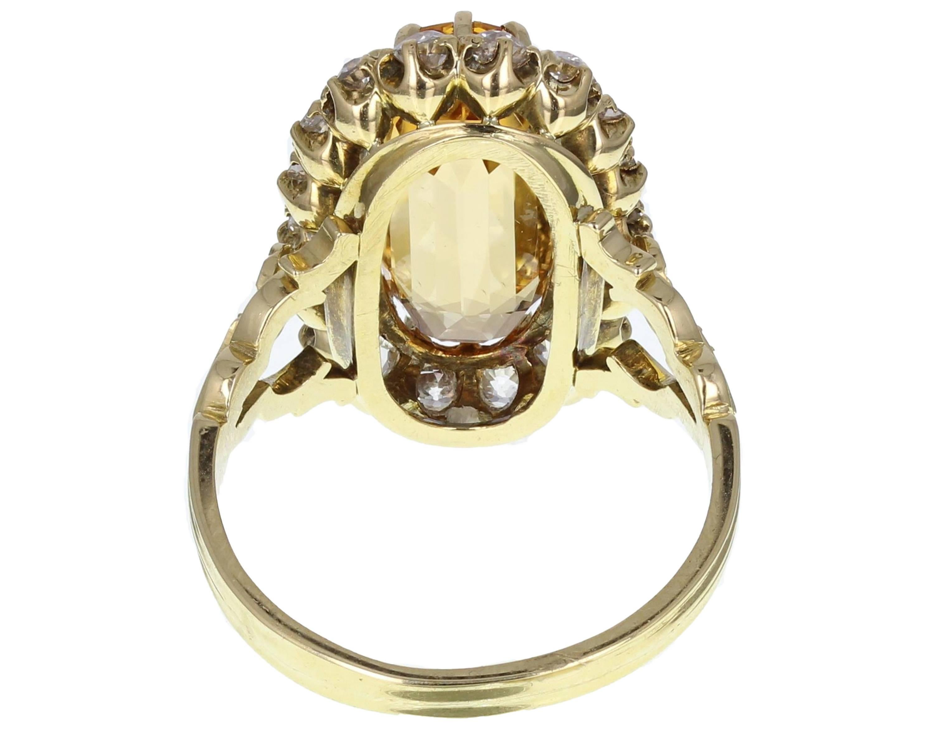 vintage imperial topaz ring